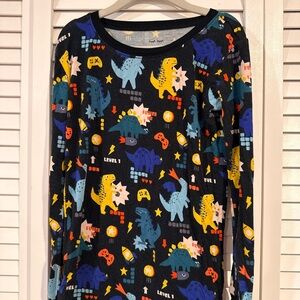 Little Sleepies Colorful Dinosaur Long Sleeve Pajamas (2 pieces)